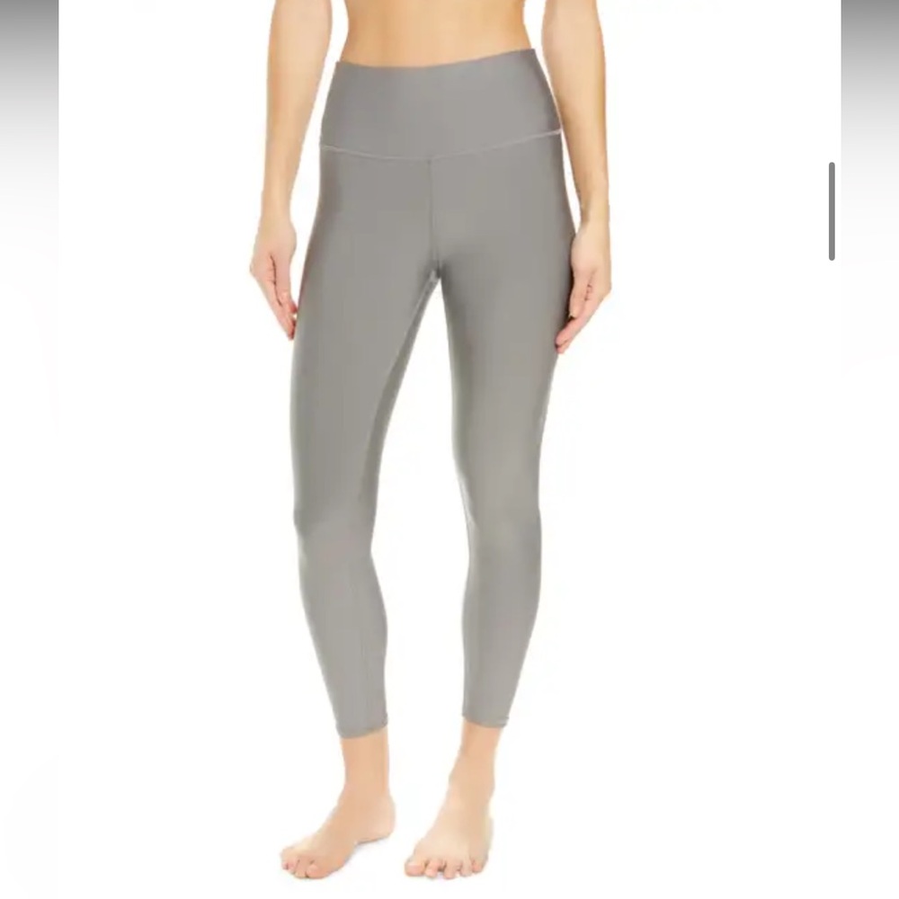 ALO Yoga Airlift High Waist 7/8 Gray Leggings